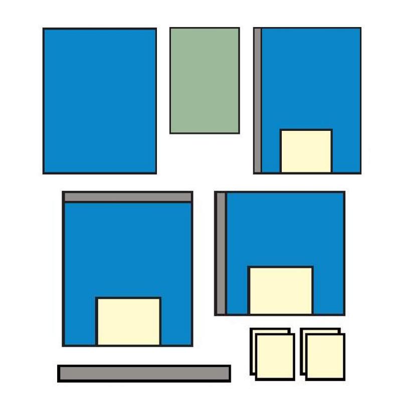 Комплект покриттів операційних хірургічний №1/А , стерильний, одноразового використання,ТМ «АХІЛЛ»